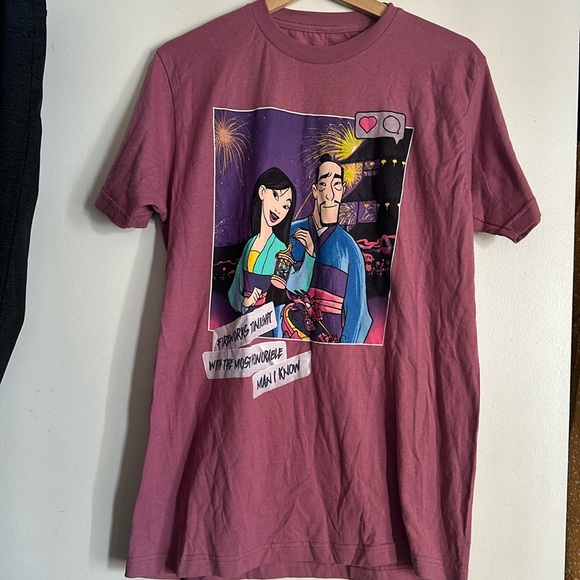 Disney Tops - BoxLunch Mauve Purple Disney Mulan T-Shirt | NWT